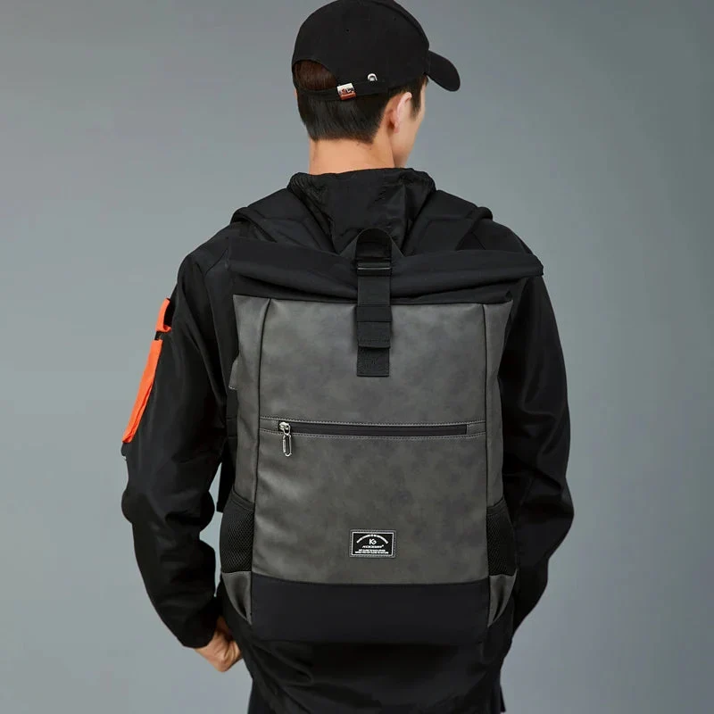 Sac à Dos Roll Top Imperméable | Capacité Extensible Antivol