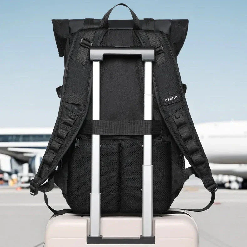 Sac à Dos Roll Top Homme | Taille Ajustable Sécurisée