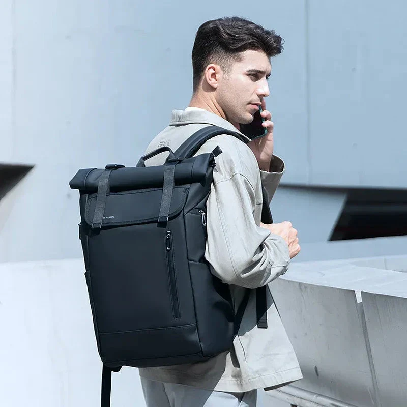 Sac à Dos Roll Top Homme | Compartiment Antivol Imperméable