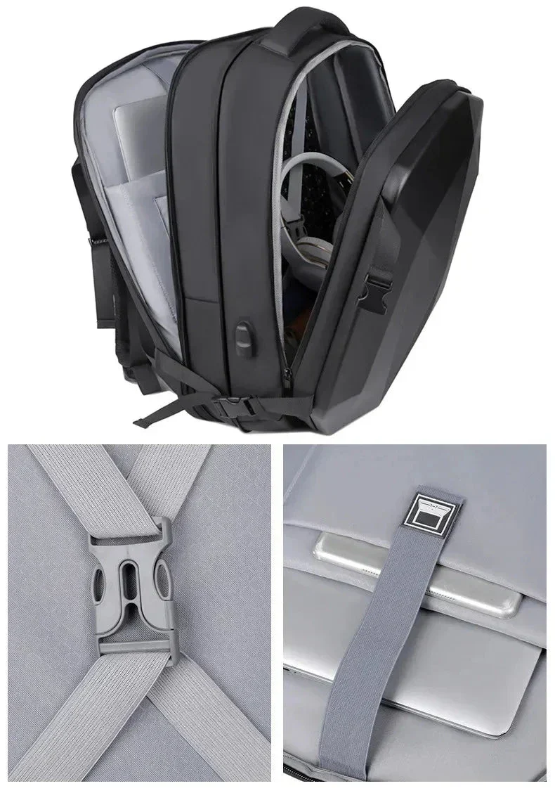 Sac à Dos Rigide Sécurisé | Coque Anti-Choc et Serrure Code