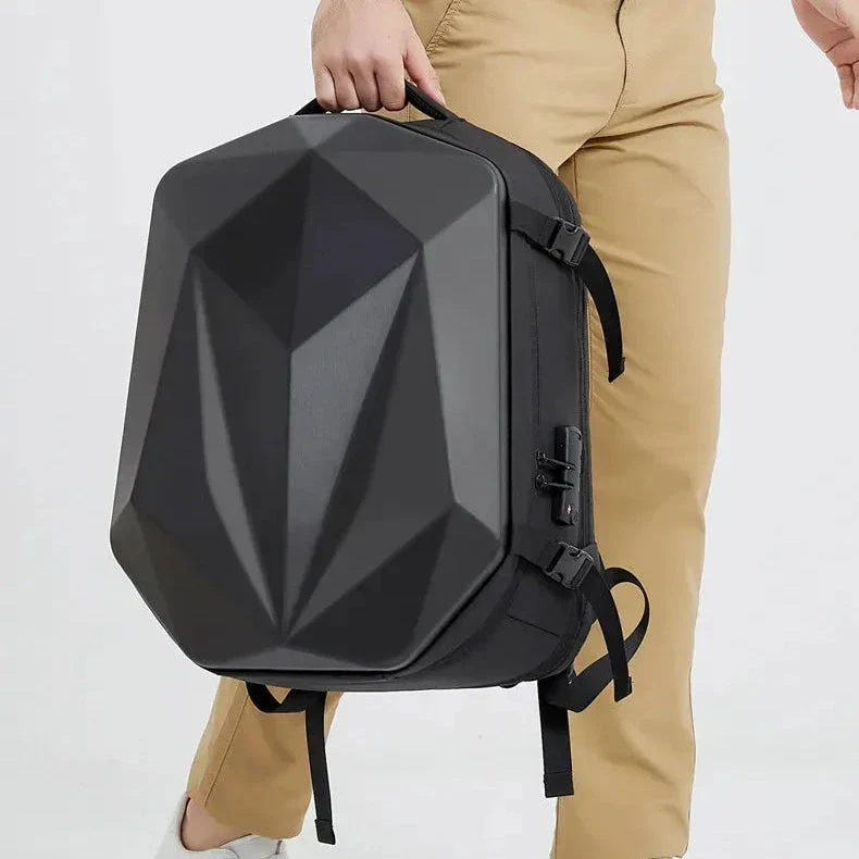 Sac à Dos Rigide Sécurisé | Coque Anti-Choc et Serrure Code