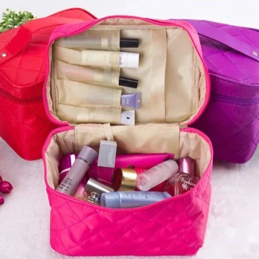 Trousse de Toilette Voyage Femme | Grand Compartiment Matelassé