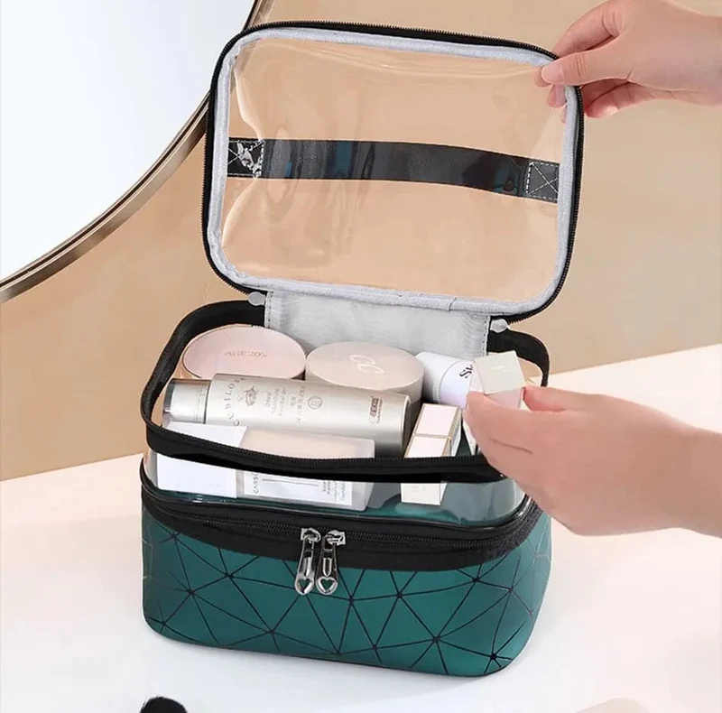 Trousse de Toilette Voyage Femme | Deux Compartiments Pratiques