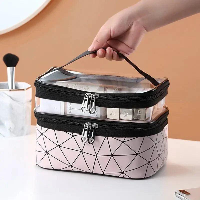 Trousse de Toilette Voyage Femme | Deux Compartiments Pratiques