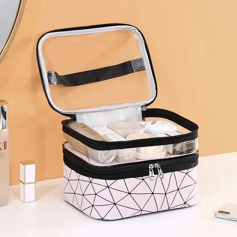 Trousse de Toilette Voyage Femme | Deux Compartiments Pratiques