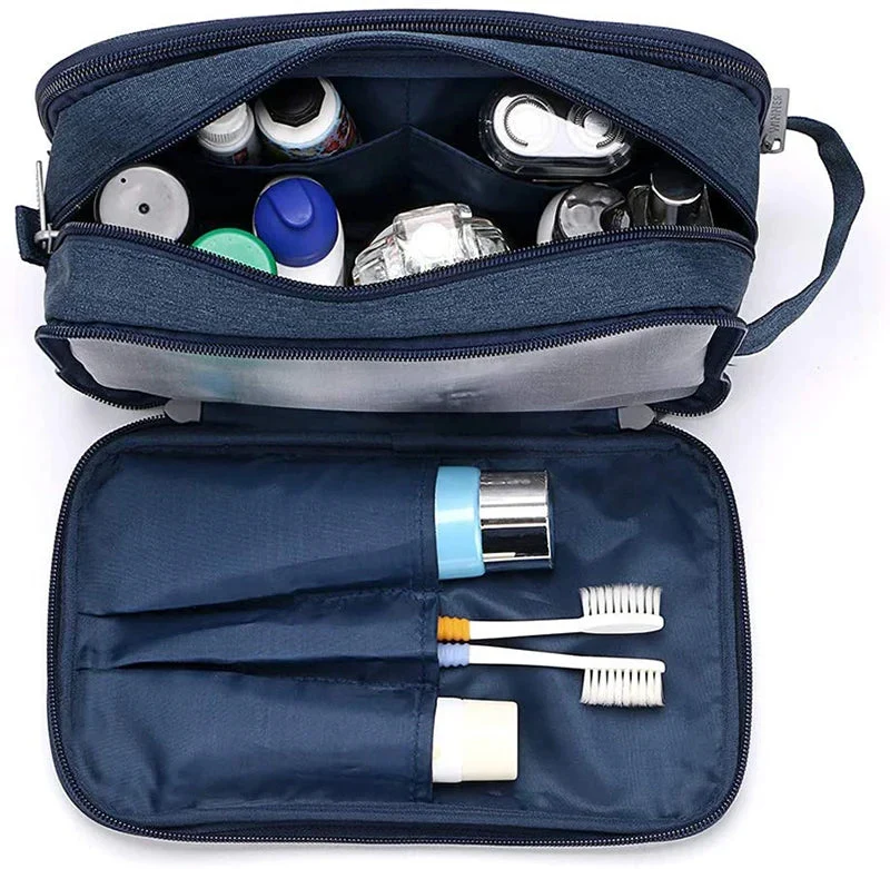 Trousse de Toilette Voyage Compartiments | Nylon Résistant et Pratique
