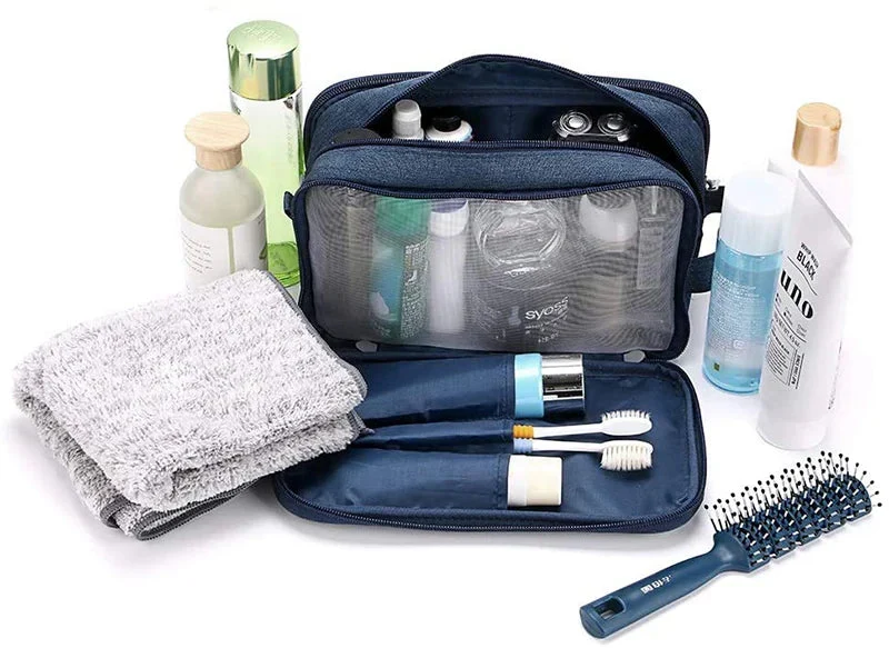 Trousse de Toilette Voyage Compartiments | Nylon Résistant et Pratique