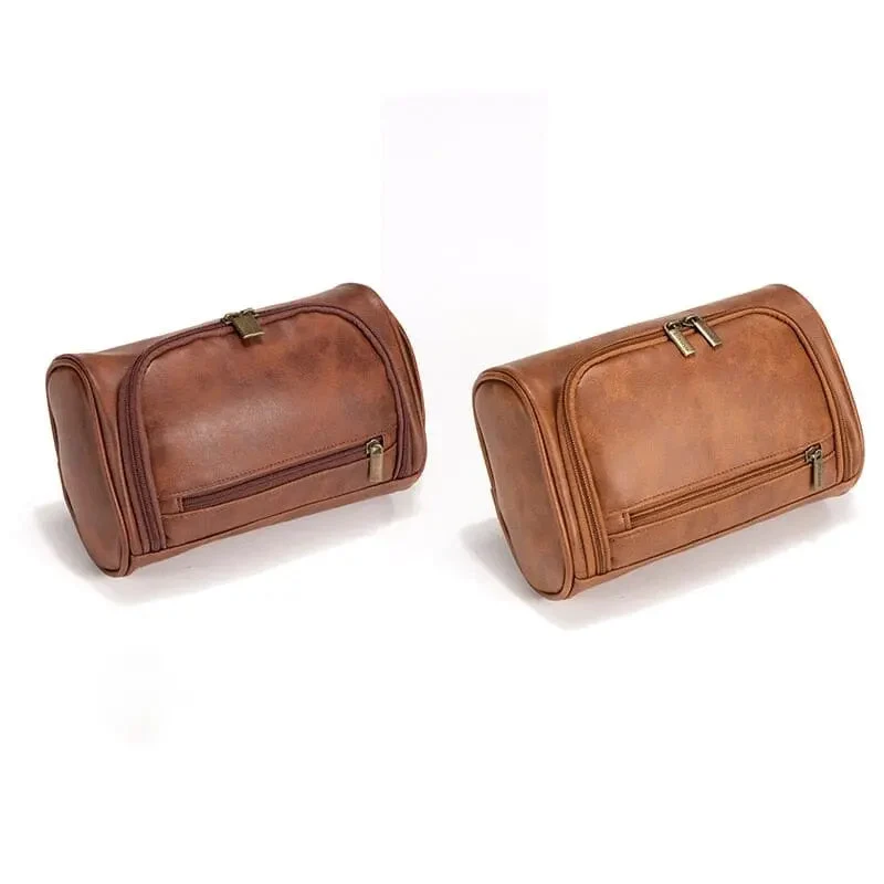 Trousse de Toilette Vintage Voyage | Matière Pu Zippée