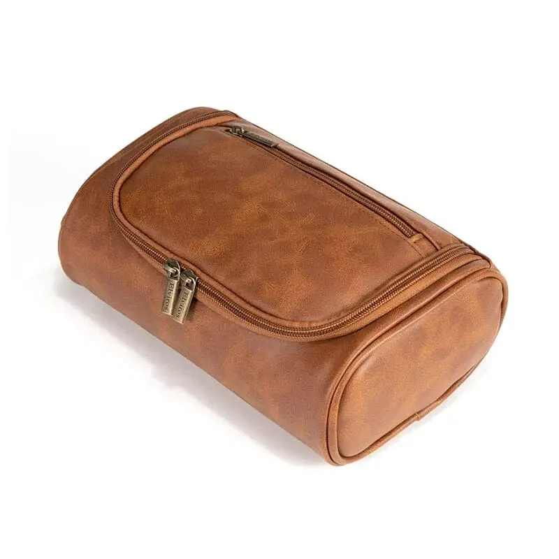 Trousse de Toilette Vintage Voyage | Matière Pu Zippée