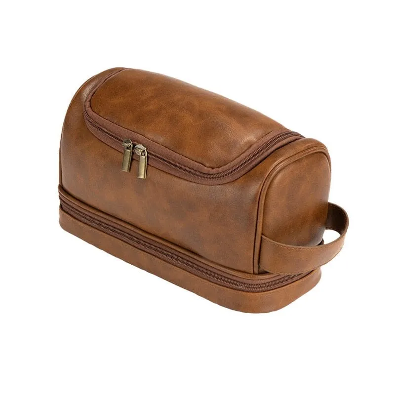 Trousse de Toilette Vintage Suspendue | Matériaux Durables et Pratiques