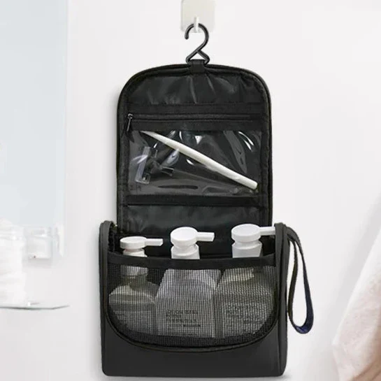 Trousse de Toilette Suspendue | Crochet Robuste Polyester