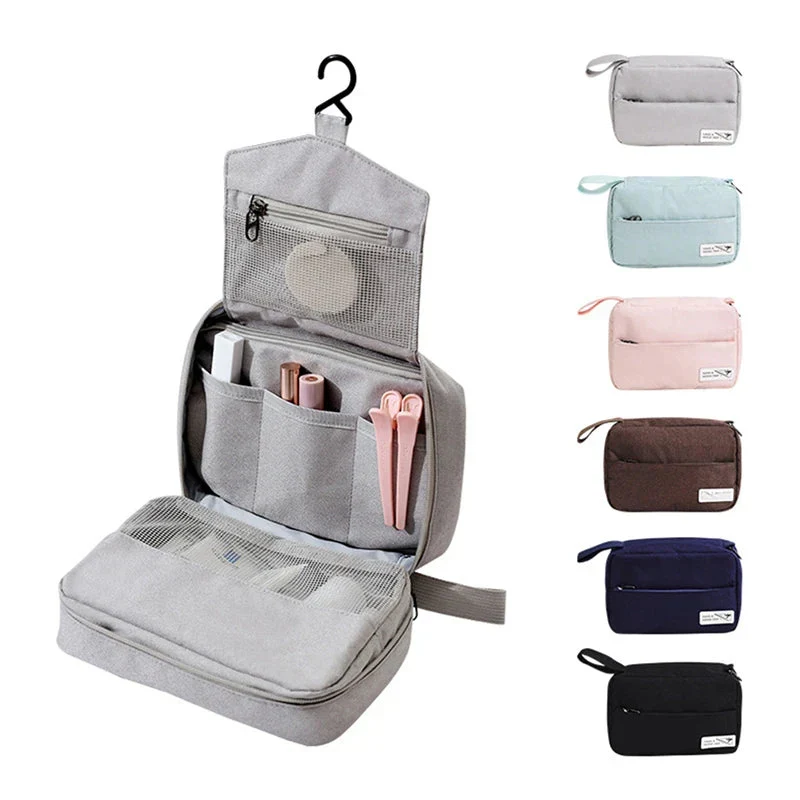 Trousse de Toilette Suspendue Voyage | Pliable avec Crochet Pratique