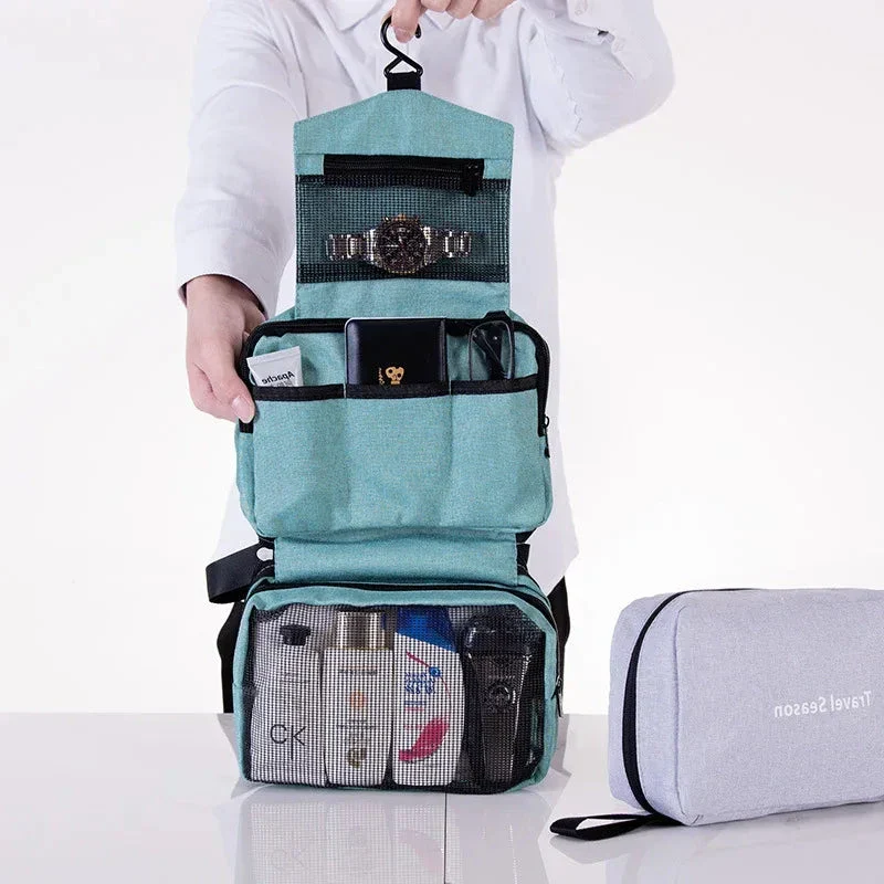 Trousse de Toilette Suspendue Voyage | Crochet Pratique et Résistant