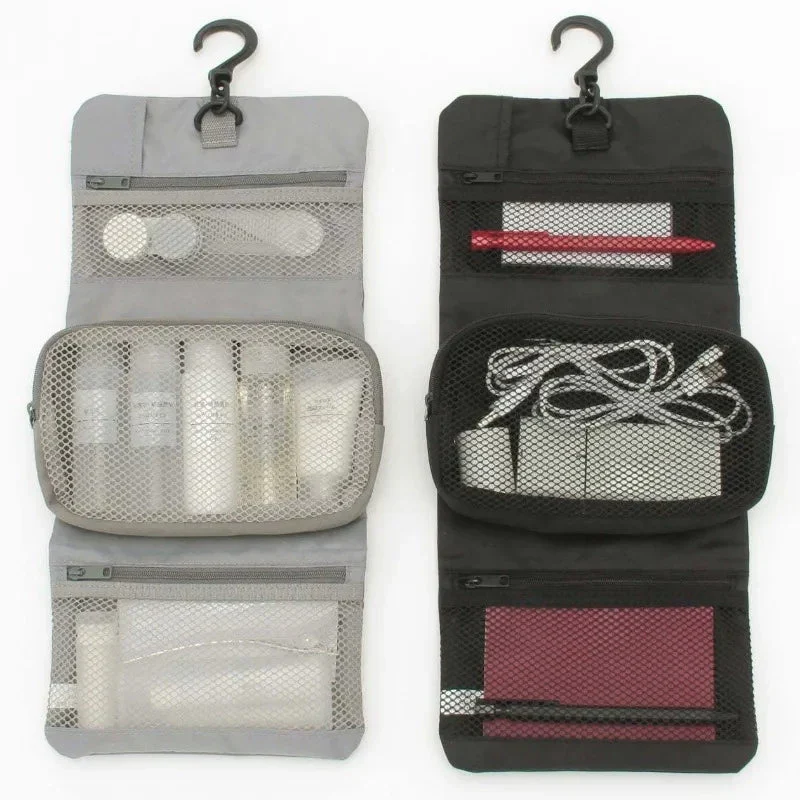 Trousse de Toilette Pliable Crochet | Compacte Polyester Voyage