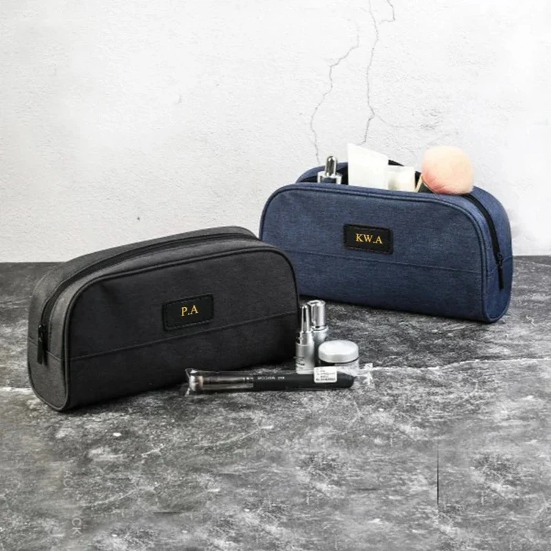 Trousse de Toilette Personnalisée | Initiales et Zip Nylon