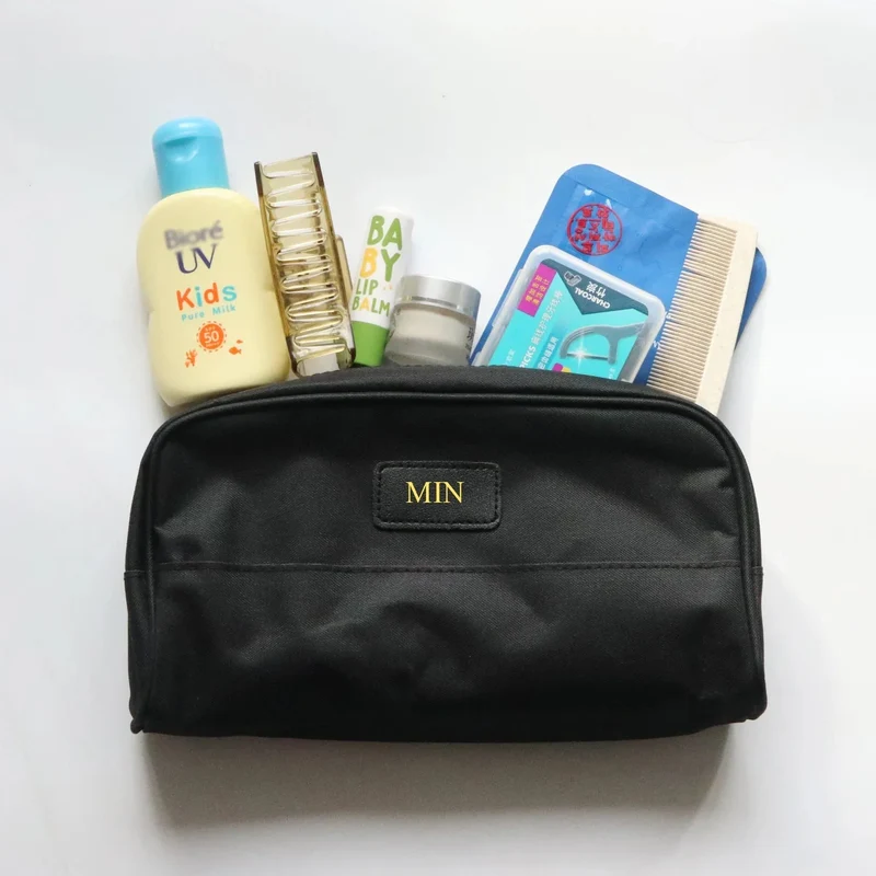 Trousse de Toilette Personnalisée | Initiales et Zip Nylon