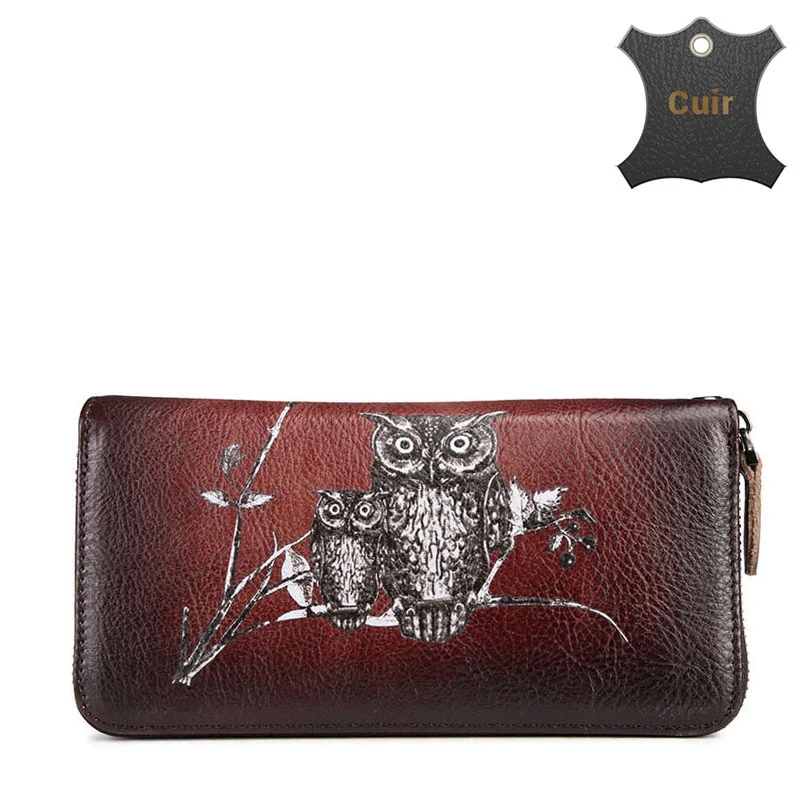 Chouette portefeuille femme original