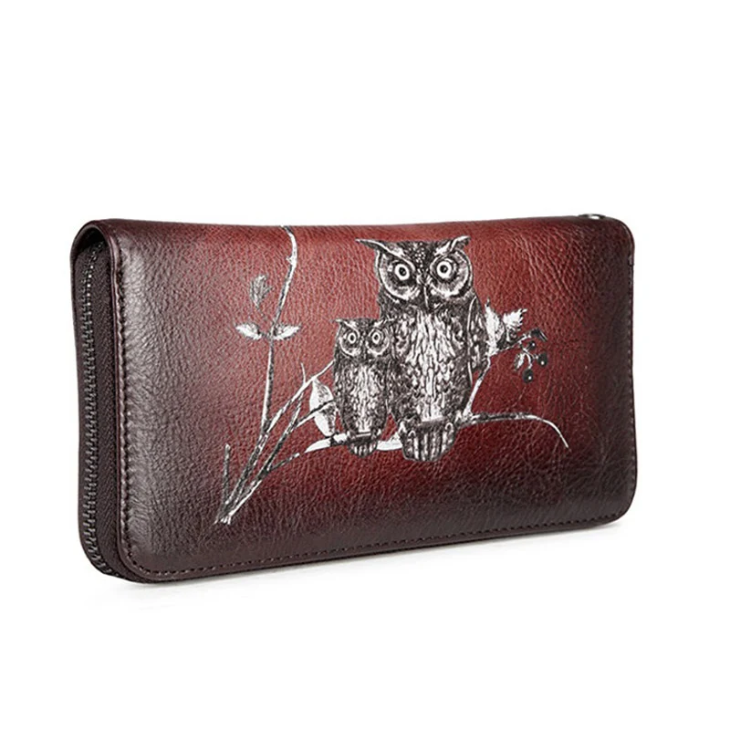 Chouette portefeuille femme original