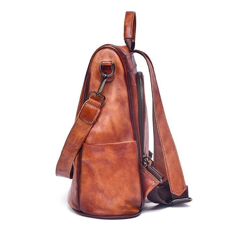 Sonora sac antivol femme cuir vintage