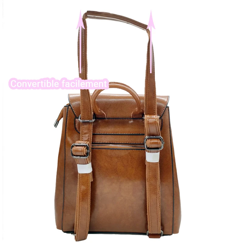 Skive sac à main sac à dos cuir