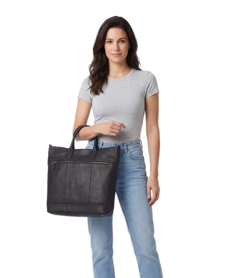 The Chesterfield Brand Wax Pull Up Cow Westbrook Sac à main black