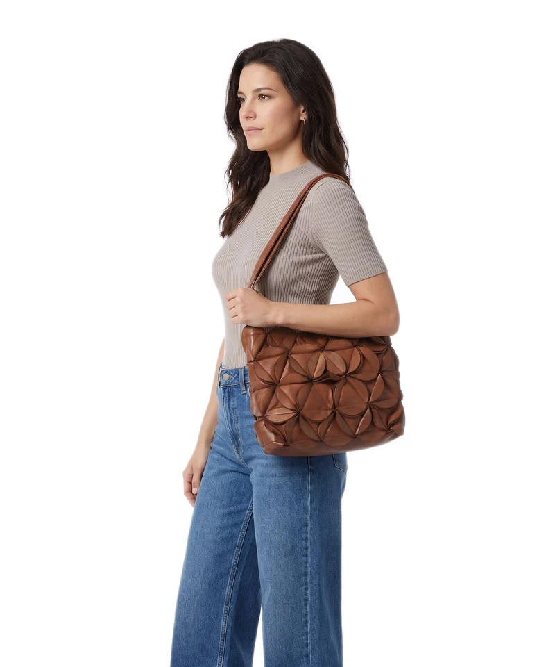 Depeche Rio Sac porté épaule dark cognac