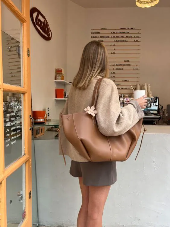 Sac Tote Vintage Femme | Grande Capacité Structurée