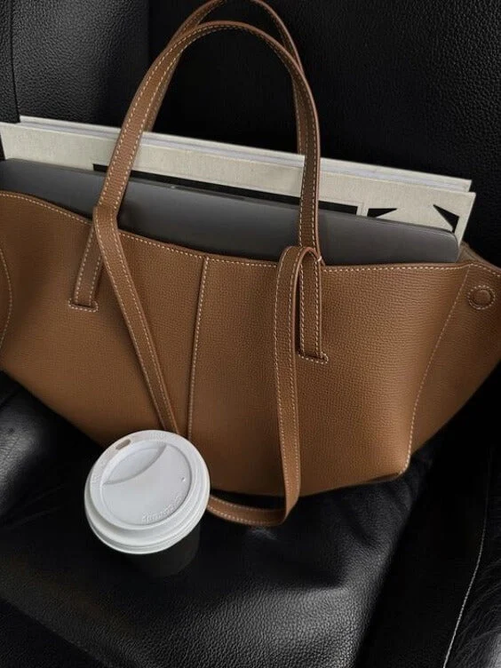 Sac Tote Vintage Femme | Grande Capacité Structurée