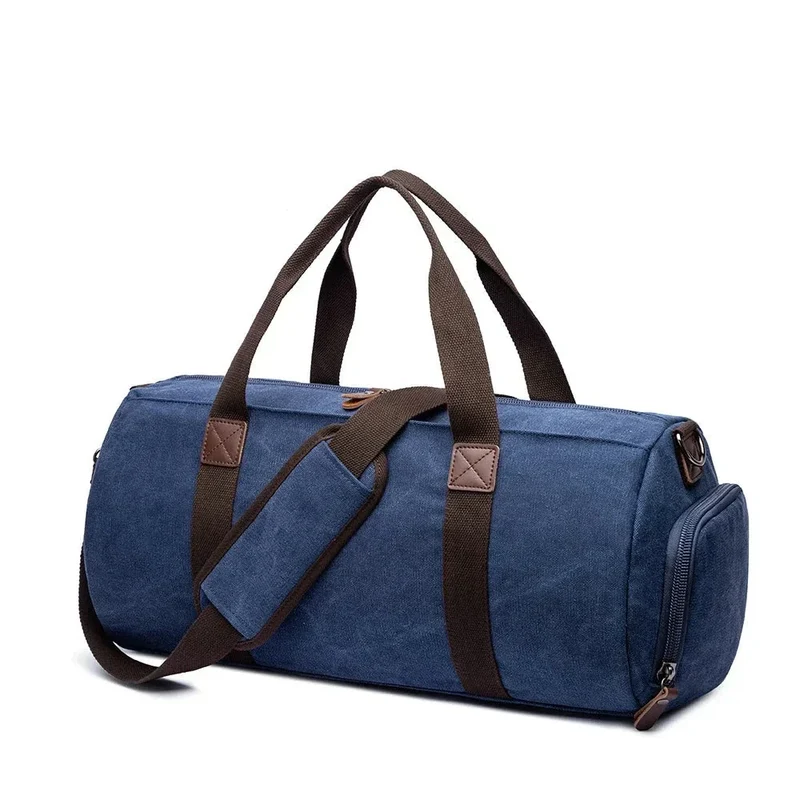 Sac Polochon Voyage Vintage | Toile Canvas Robuste