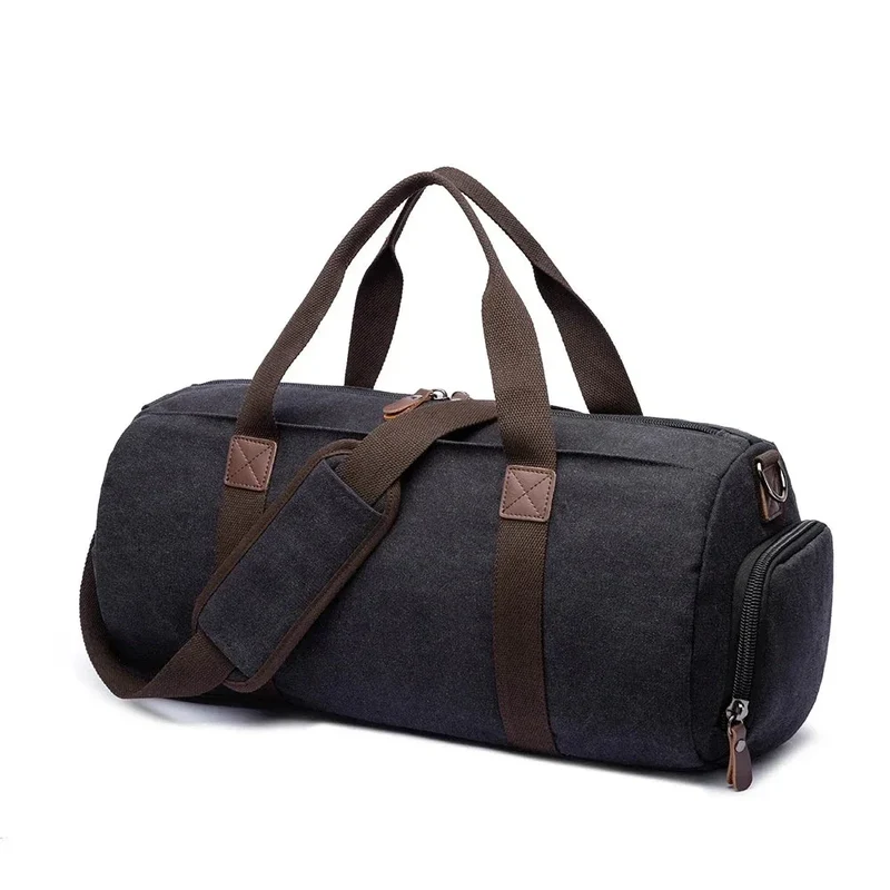 Sac Polochon Voyage Vintage | Toile Canvas Robuste