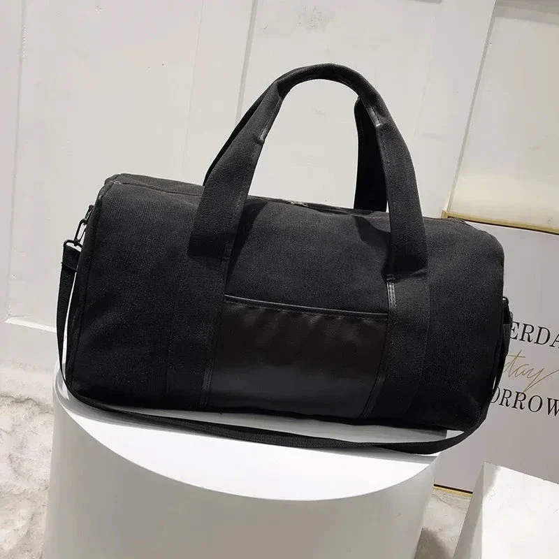 Sac Polochon Toile Vintage | Grande Capacité Polyvalente