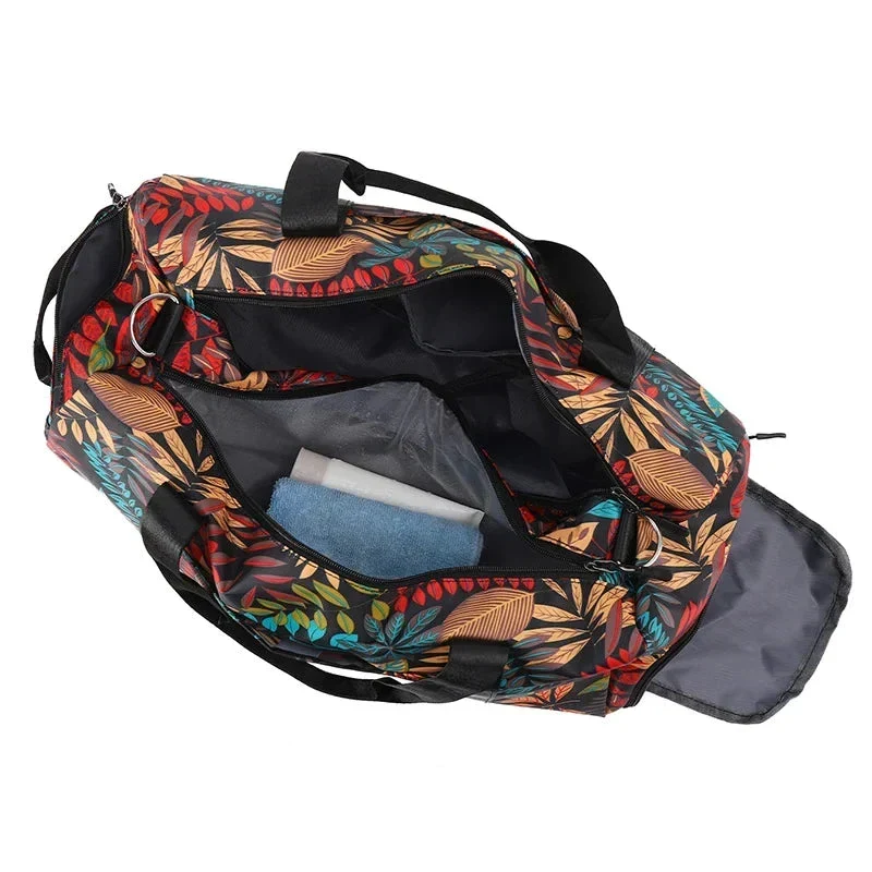 Sac Polochon Femme Fleuri | Grande Capacité Voyage