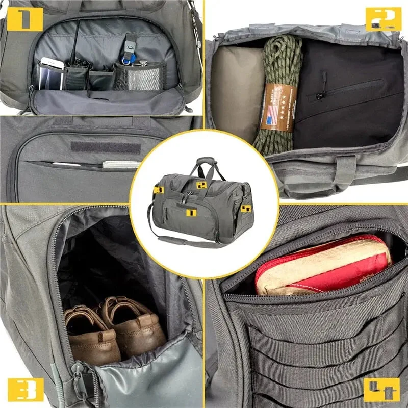Sac Militaire Voyage 60l | Tissu Étanche Nylon 1000d