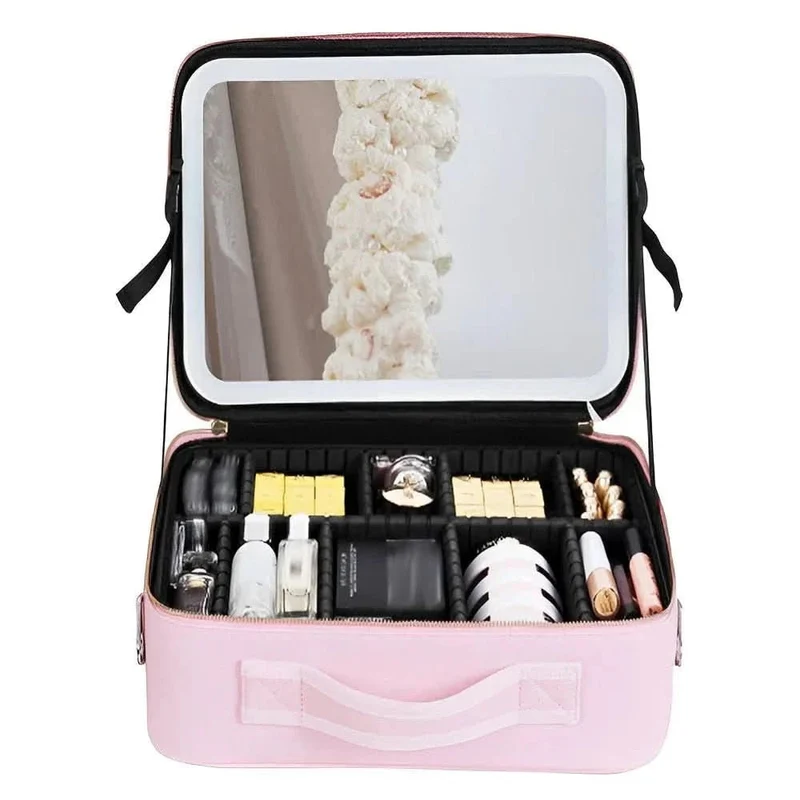 Sac Maquillage Portable Led | Miroir Lumineux Intégré