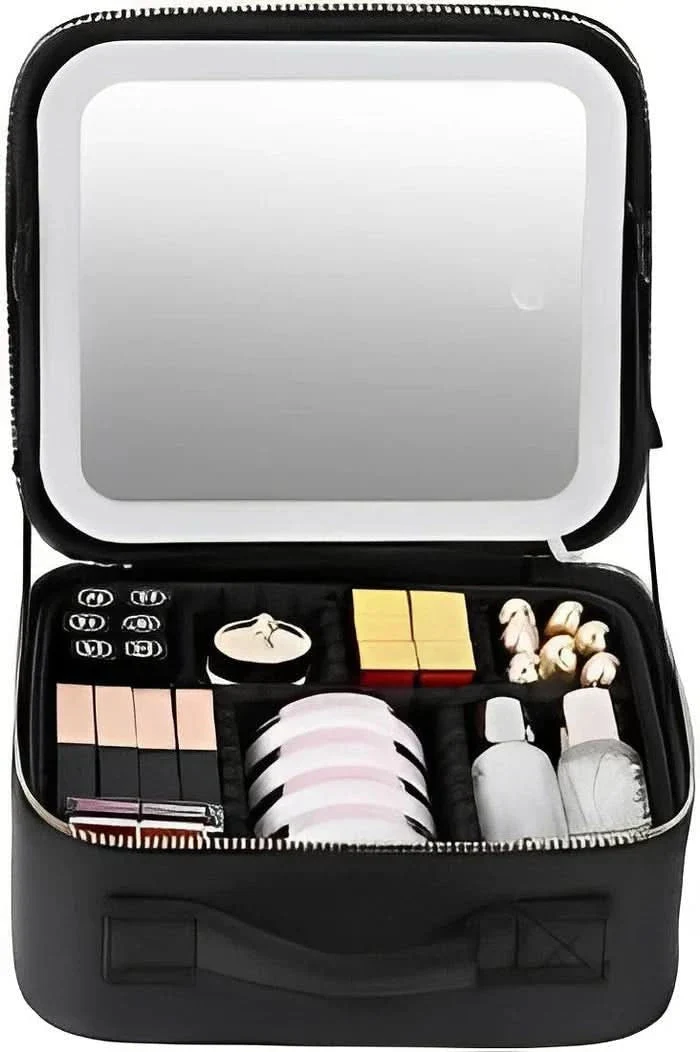 Sac Maquillage Portable Led | Miroir Lumineux Intégré