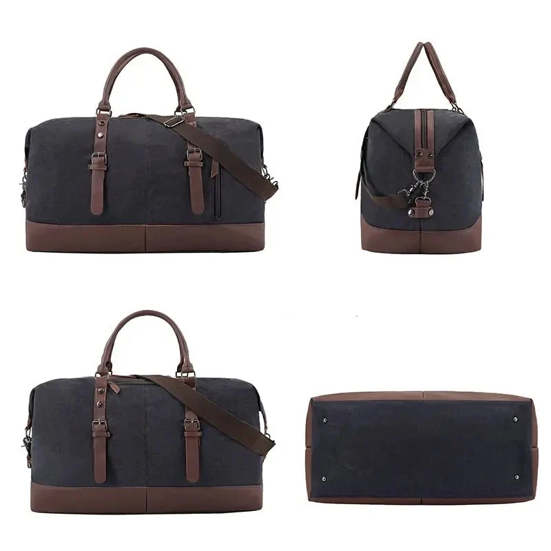 Sac de Voyage Vintage | Grande Capacité Compartimentée
