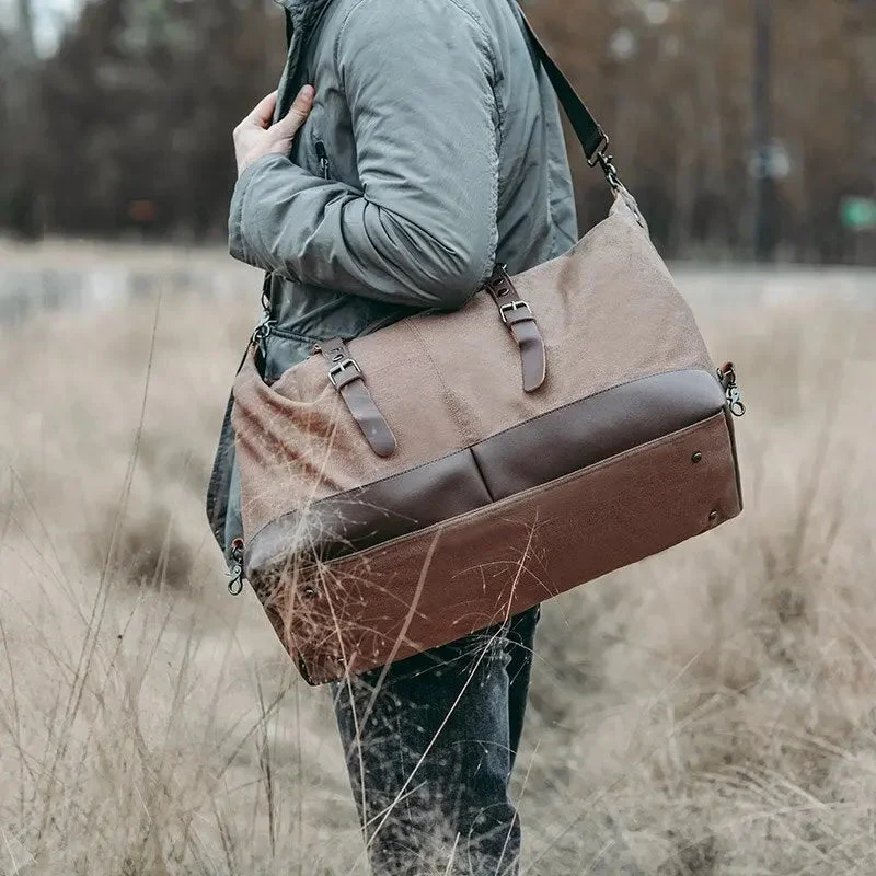 Sac de Voyage Vintage | Grande Capacité Compartimentée