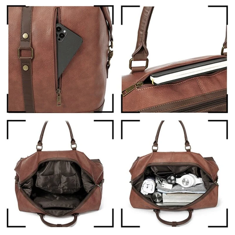 Sac de Voyage Vintage Homme | Grand Format Polyvalent