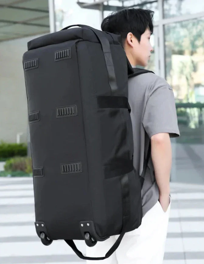 Sac de Voyage Roulettes Convertible | Tissu Résistant Pliable
