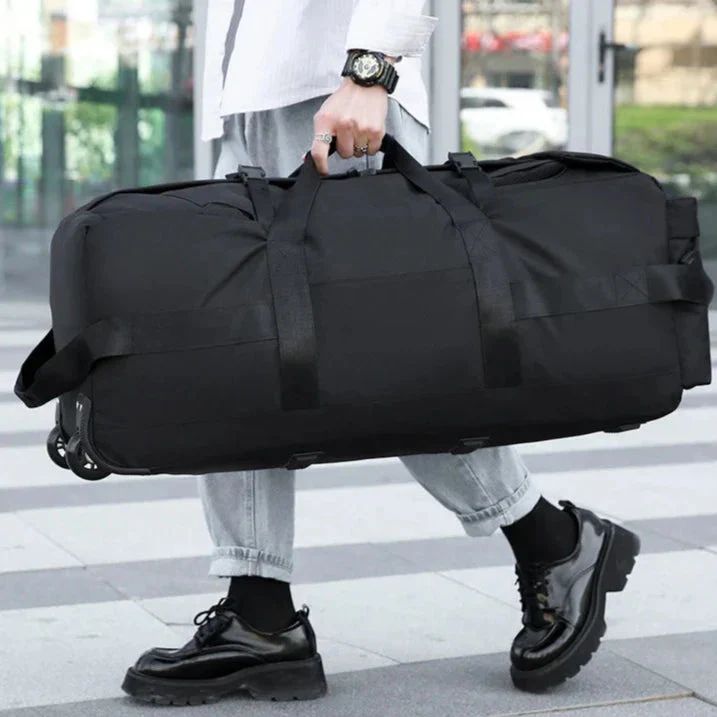 Sac de Voyage Roulettes Convertible | Tissu Résistant Pliable