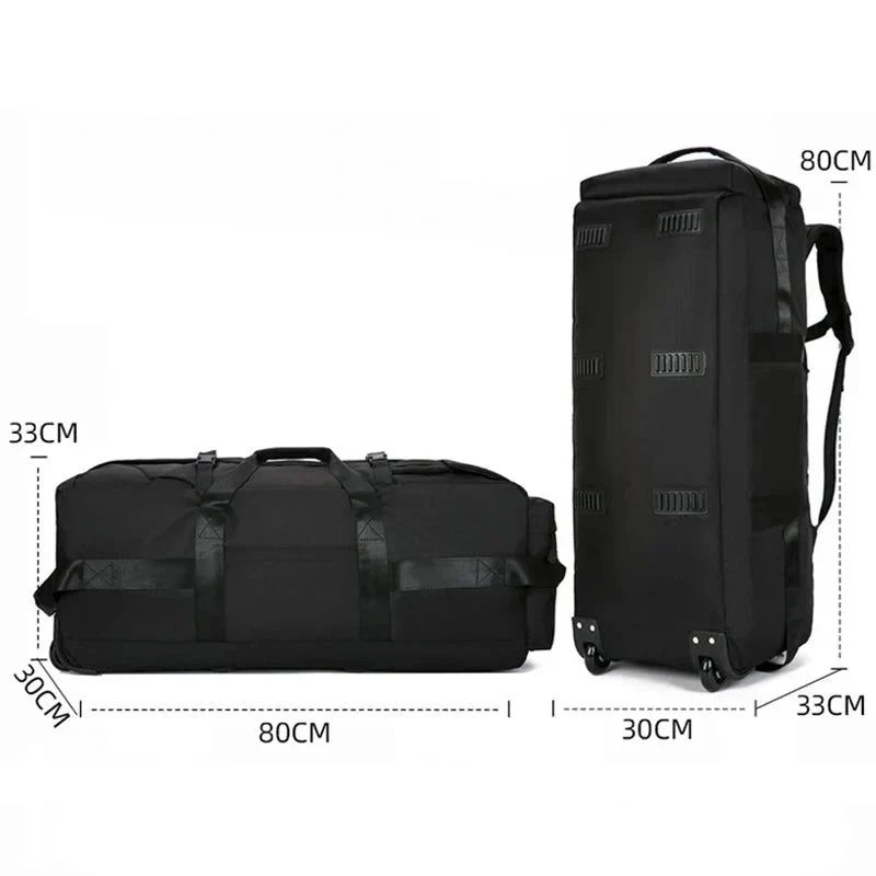Sac de Voyage Roulettes Convertible | Tissu Résistant Pliable