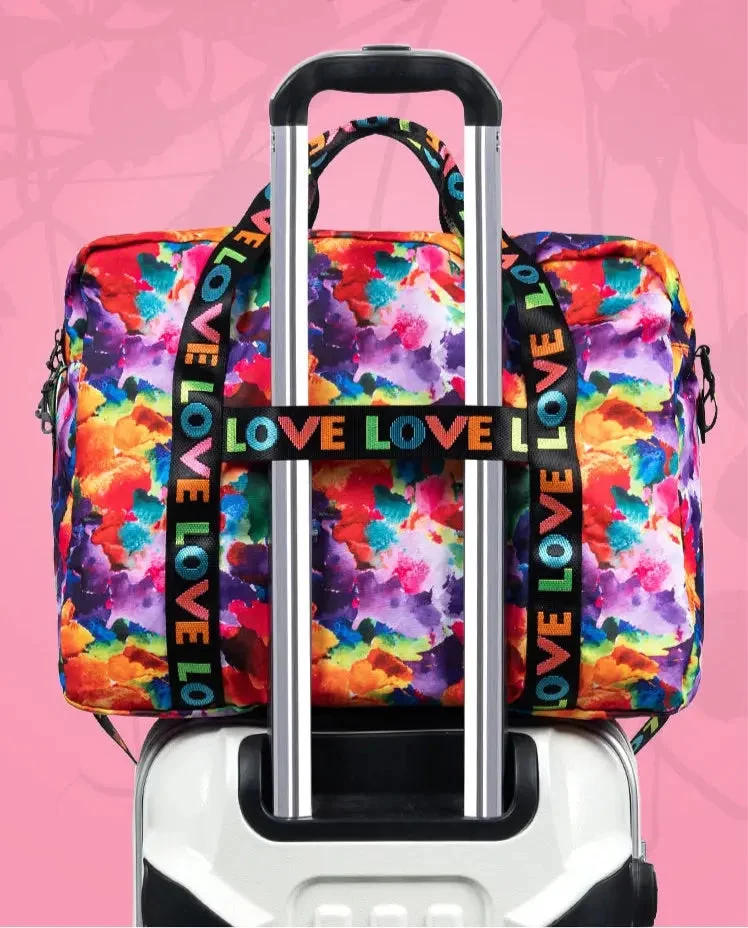 Sac de Voyage Pliable Léger | Motif Fleurs Colorées