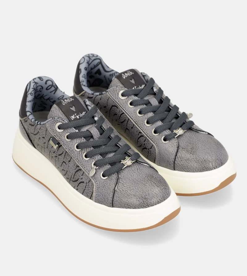 Baskets style casual, bleu