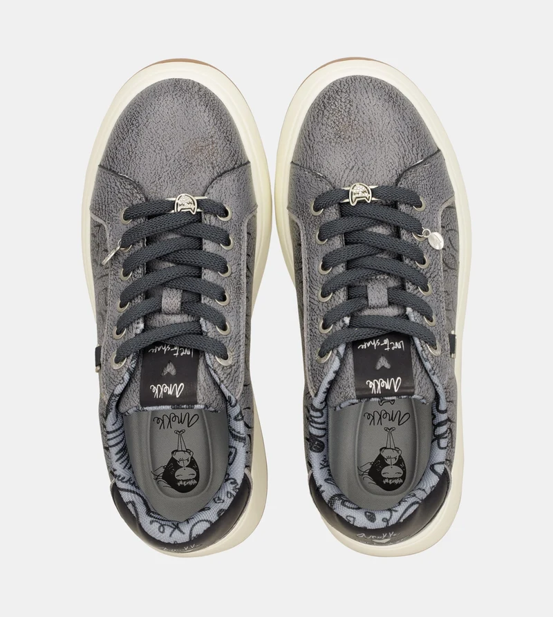 Baskets style casual, bleu