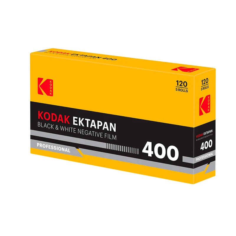 Film Noir et Blanc Ektapan 400 (Rouleau 120/Paquet de 5)