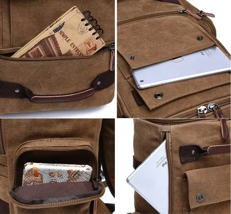 Sac à Dos Voyage Vintage | Grande Capacité Nomade