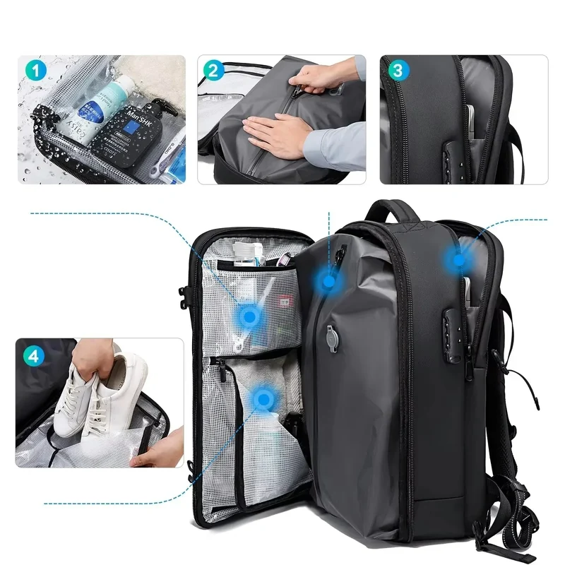 Sac à Dos Voyage Sous Vide | Compression et Organisation Intégrées