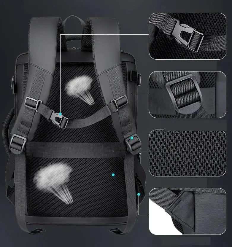 Sac à Dos Voyage Rigide | Protection Anti-Choc Usb