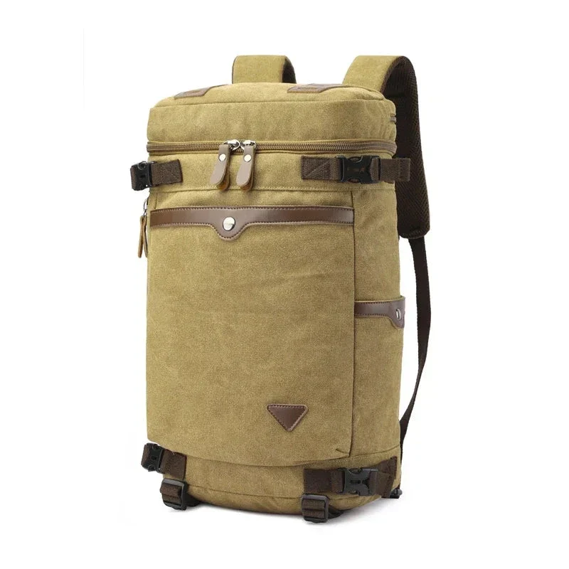 Sac à Dos Voyage Rétro | Toile Résistante Ordinateur