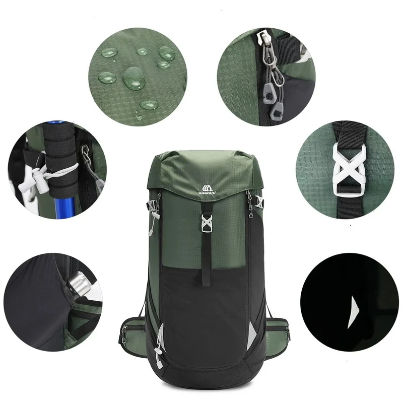 Sac à Dos Voyage Léger | Nylon Imperméable 50l